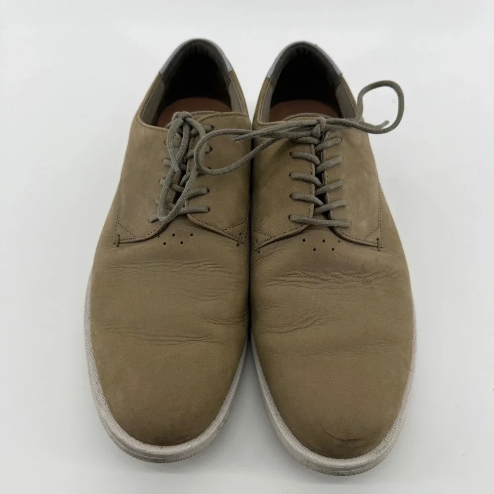 Lacoste Laccord 117 1 CAM Oxford Mens 10 Leather Tan Solid 7-33CAM10051X5